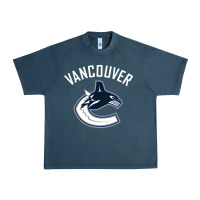Midnight Navy canucks white Urban Heavy Tee - linhVisuals