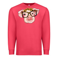 Cardinal sunflowers with pig Premium Sweatshirt - RanaPortraitStore