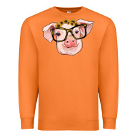 Carrot sunflowers with pig Premium Sweatshirt - RanaPortraitStore