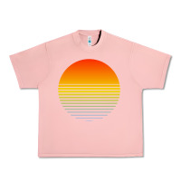 Salmon retro sunset Urban Heavy Tee - linhVisuals