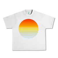 Lunar Rock retro sunset Urban Heavy Tee - linhVisuals
