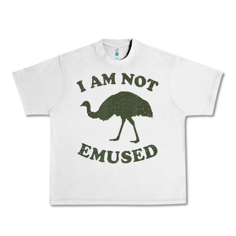 Funny Not Emu Sed Emu   Not Amused Ostrich Bird Urban Heavy Tee by linhVisuals | Teevron