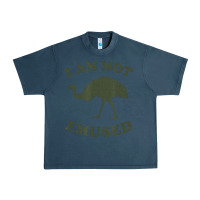 Midnight Navy funny not emu sed emu   not amused ostrich bird Urban Heavy Tee - linhVisuals