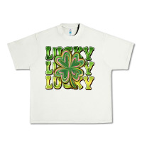 Pistachio Lucky Clover Urban Heavy Tee - CowhideDigitalArt