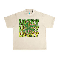 Sandshell Lucky Clover Urban Heavy Tee - CowhideDigitalArt