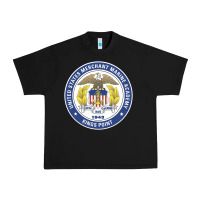 Black United States Merchant Marine Academy Urban Heavy Tee - linhVisuals