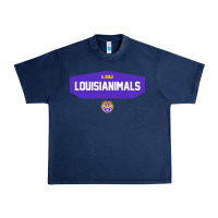 Navy lsu louisianimals Urban Heavy Tee - linhVisuals
