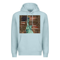Blue Mist statue of liberty tumbler Premium Hoodie - BarkalooDesign