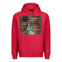 Cardinal statue of liberty tumbler Premium Hoodie - BarkalooDesign