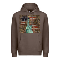 Coffee statue of liberty tumbler Premium Hoodie - BarkalooDesign