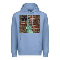 Colony Blue statue of liberty tumbler Premium Hoodie - BarkalooDesign