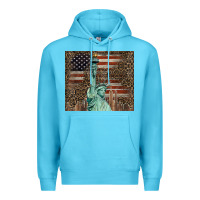 Ocean Blue statue of liberty tumbler Premium Hoodie - BarkalooDesign