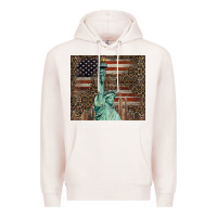 Pale Pink statue of liberty tumbler Premium Hoodie - BarkalooDesign