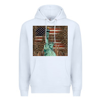 White statue of liberty tumbler Premium Hoodie - BarkalooDesign