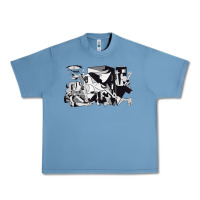 Pebble Blue guernica artwork Urban Heavy Tee - linhVisuals