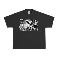Pigment Black guernica artwork Urban Heavy Tee - linhVisuals