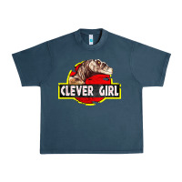 Midnight Navy clever girl Urban Heavy Tee - linhVisuals
