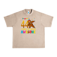 French Oak 44 years old birthday sloth dabbing 44th birthday sloth Urban Heavy Tee - linhVisuals
