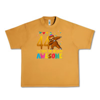 Peanut Butter 44 years old birthday sloth dabbing 44th birthday sloth Urban Heavy Tee - linhVisuals