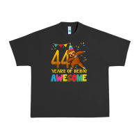 Pigment Black 44 years old birthday sloth dabbing 44th birthday sloth Urban Heavy Tee - linhVisuals