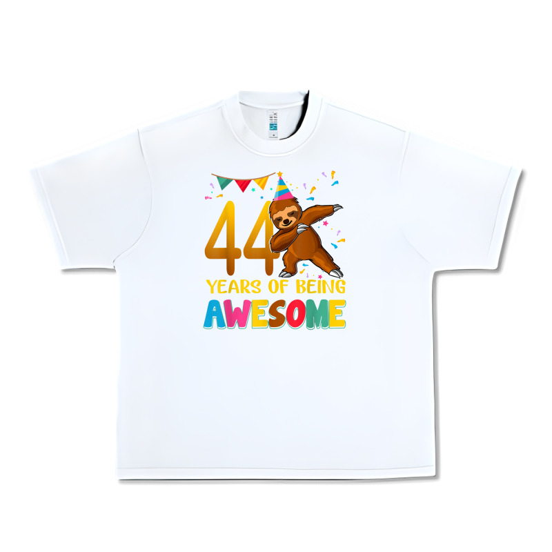 44 Years Old Birthday Sloth Dabbing 44th Birthday Sloth Urban Heavy Tee by linhVisuals | Teevron