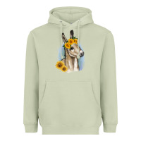 Matcha Sunflower Baby Donkey Heavyweight Hoodie - RanaPortraitStore