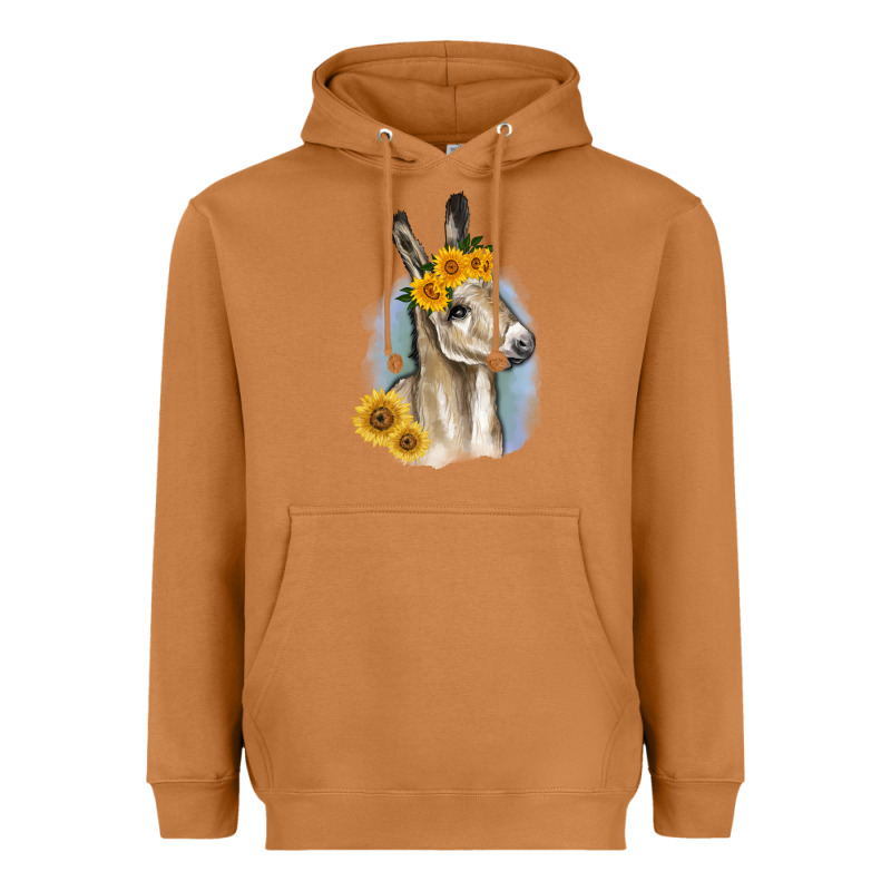Sunflower Baby Donkey Heavyweight Hoodie by RanaPortraitStore | Teevron