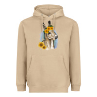 Mushroom Sunflower Baby Donkey Heavyweight Hoodie - RanaPortraitStore