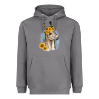Storm Sunflower Baby Donkey Heavyweight Hoodie - RanaPortraitStore