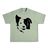 Oil Green dog, collie, dogs, collies, border collies, puppy, sheepdog Urban Heavy Tee - linhVisuals