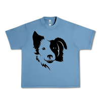 Pebble Blue dog, collie, dogs, collies, border collies, puppy, sheepdog Urban Heavy Tee - linhVisuals