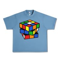 Pebble Blue rubik cube Urban Heavy Tee - linhVisuals