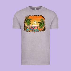 Beach Vibes Vintage Tee Designed By Cowhidedigitalart