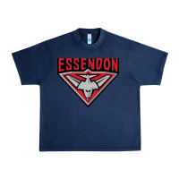Navy essendon fc Urban Heavy Tee - linhVisuals
