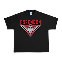 Black essendon fc Urban Heavy Tee - linhVisuals