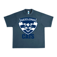Midnight Navy geelong cats Urban Heavy Tee - linhVisuals