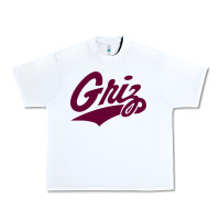 White montana griz Urban Heavy Tee - linhVisuals