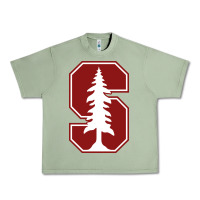 Oil Green stanford cardinal Urban Heavy Tee - linhVisuals