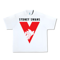 White sydney swans Urban Heavy Tee - linhVisuals