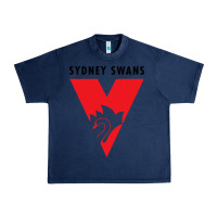 Navy sydney swans Urban Heavy Tee - linhVisuals