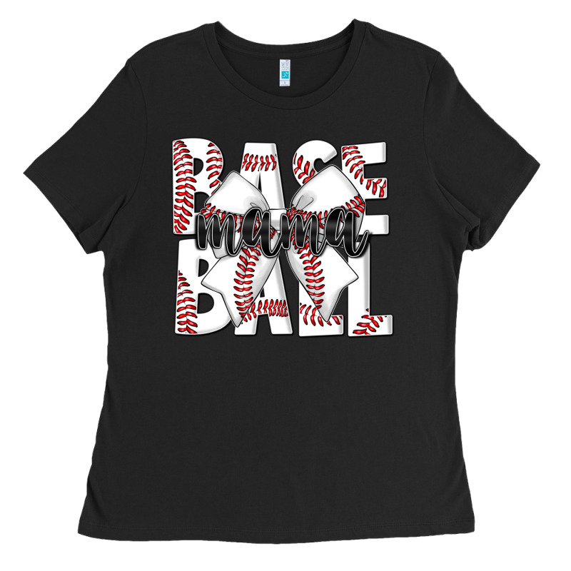 Baseball Mama Ladies Tee by CowhideDigitalArt | Teevron