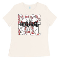 Bone baseball mama Ladies Tee - CowhideDigitalArt