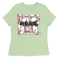 Matcha baseball mama Ladies Tee - CowhideDigitalArt