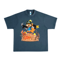 Midnight Navy conker the squirrel, bad, video game, game, green, squirel Urban Heavy Tee - linhVisuals