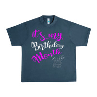 Midnight Navy it's my birthday month party Urban Heavy Tee - linhVisuals