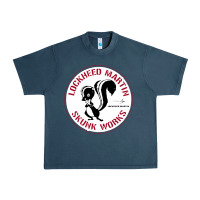 Midnight Navy skunks works adp roundel patch Urban Heavy Tee - linhVisuals