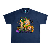 Navy spooky horse Urban Heavy Tee - CowhideDigitalArt