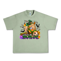 Oil Green spooky horse Urban Heavy Tee - CowhideDigitalArt