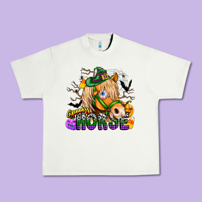 Spooky Horse Urban Heavy Tee Designed By Cowhidedigitalart