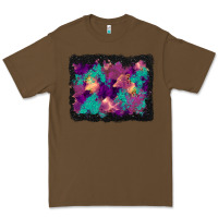 Cacao halloween trees and turquoise glitter background Premium Tee - BundleAndBundleShop